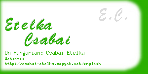 etelka csabai business card